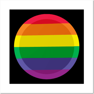 2 layer rainbow circle Posters and Art